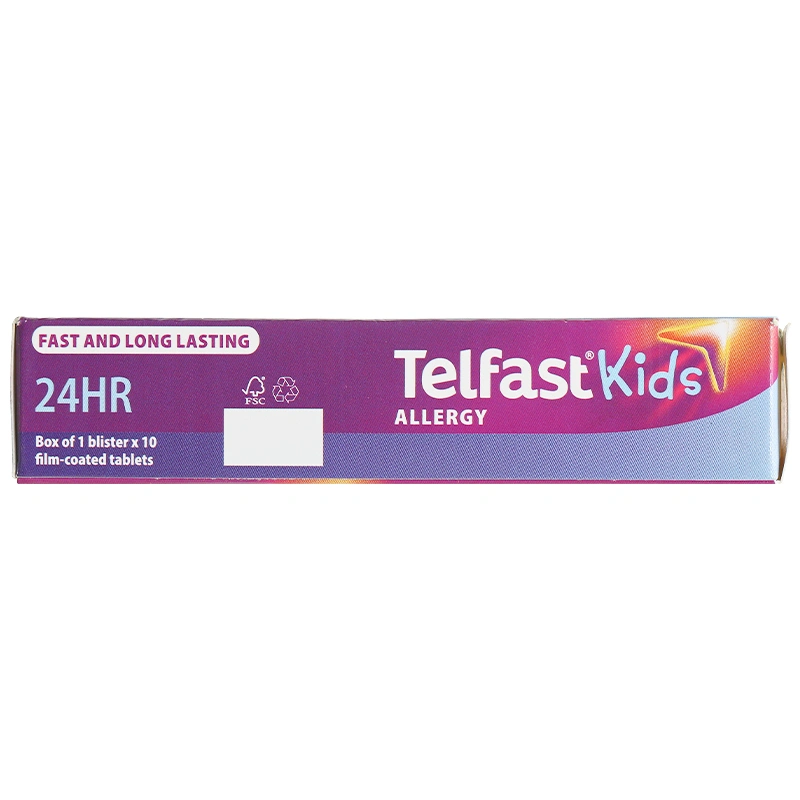 Telfast Kids 30mg trị viêm mũi dị ứng, mày đay cho bé (1 vỉ x 10 viên) - 5